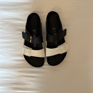 Birkenstock Black and White Sandals